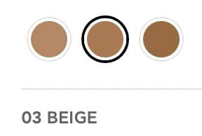 Radiant Professional Velvet Finish Cream Powder Makeup SPF 15 - Cream Foundation Makeup with Natural Looking Matte Finish - Water Resistant - Moisturizing - SPF 15 - Beige (03)