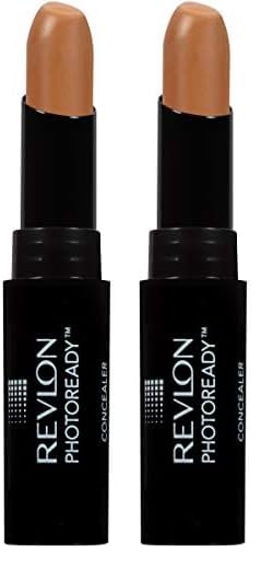 Revlon PhotoReady Concealer Stick, Creamy Medium Coverage Color Correcting Face Makeup, Deep (006), 0.16 oz (Pack of 2)