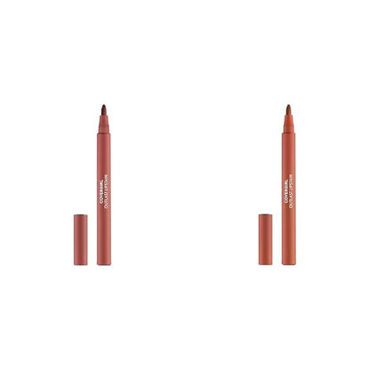 COVERGIRL Outlast Lipstain Bundle - 65 Natural Blush & 35 Canyon Shades, Vegan Formula
