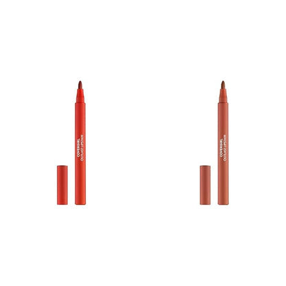 COVERGIRL Outlast Lipstain Bundle - Tangelo 25 & Canyon 35 Shades, Vegan Formula