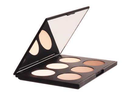 Contour & Highlight Palette, Sculpt, Define, Palette Powder Contour Kit with Mirror - 6 Highly Pigmented Matte Colors For Contouring And Highlighting
