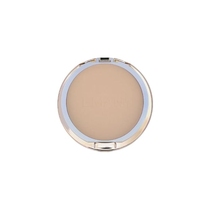 Emani Flawless Matte Powder Foundation Makeup for Sensitive Skin, Natural Mineral Foundation Compact with Buildable Coverage, Oil Control, Talc Free, Cruelty-Free & Vegan, Warm Beige