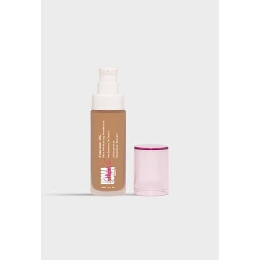 Uoma Beauty Flawless IRL Skin Perfecting Foundation (Honey Honey T4), 1 Ounce (Pack of 1)