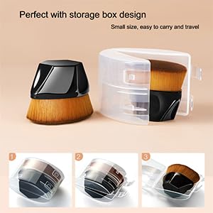 Hilareco PHOERA Foundation, Mushroom Head Air Cushion CC Cream, Face Powder, Soft Focus Setting Powder