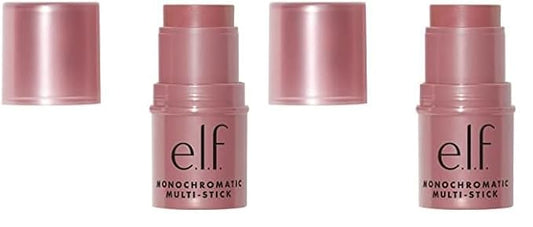 e.l.f., Monochromatic Multi Stick, Creamy, Lightweight, Versatile, Luxurious, Adds Shimmer, Easy To Use On The Go, Blends Effortlessly, Sparkling Rose, 0.17 Oz (Pack of 2)