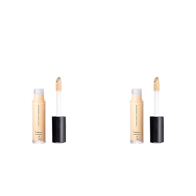 e.l.f. 16HR Camo Concealer Bundle with 0.203 Fl Oz Fair Warm and Light Sand