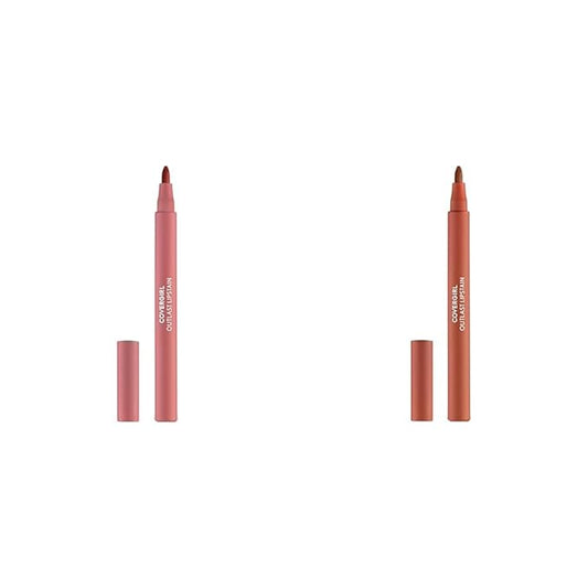 COVERGIRL Outlast Lipstain Bundle - 10 Sugey Girl & 35 Canyon Shades, 0.06oz Each
