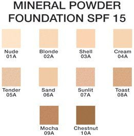 Jolie Mineral Powder Foundation SPF 15 (w/sponge) - Hypoallergenic (Sunlit)