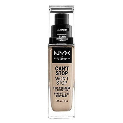 NYX PROFESSIONAL MAKEUP Can't Stop Won't Stop Foundation, 24h Full Coverage Matte Finish - Natural