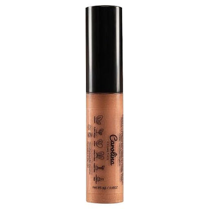 Plant-Based Non-Sticky Lip Gloss (Nude with Attitude) - Hydrating & Nourishing - Sunflower Seed Oil, Cacao & Grape Seed Oil - Gluten-Free, Vegan, Non-GMO, Paraben-Free - 5g/0.18oz