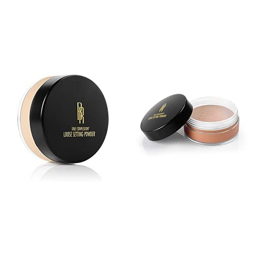 Black Radiance True Complexion Loose Setting Powder, Banana, 18.2 Gram & True Complexion Loose Setting Powder, Honeymoon, 0.64 Ounce