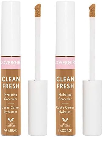 COVERGIRL Clean Fresh Hydrating Concealer, Rich, 0.23 Fl Oz (Pack of 2)