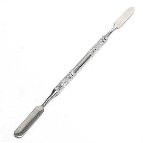 Stainless Steel Professional Pro Lady Cosmetic Makeup Palette Nail Eye Shadow Mixing Makeup Palette with Spatula Tool(150x100MM)