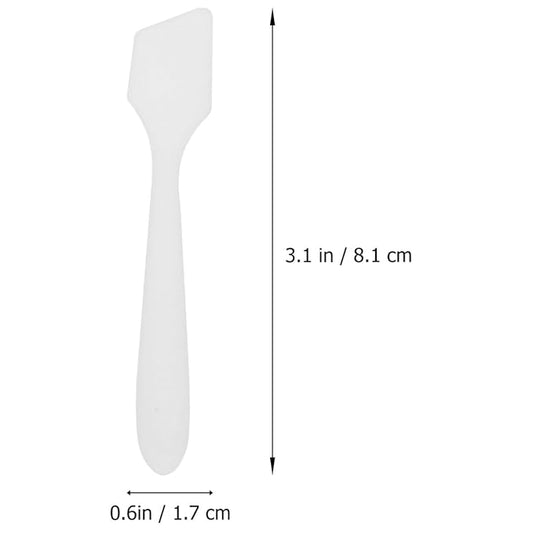 Healifty 100pcs Mini Makeup Cosmetic Spatulas Face Mask Scrapers for Women Comfortable Grip