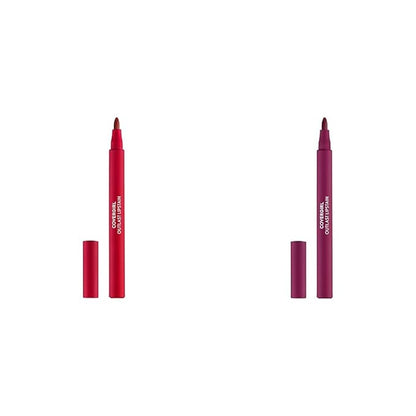 COVERGIRL Outlast Lipstain Bundle - Ruby 30 & Plum Berry 60, Vegan Formula