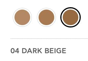 Radiant Professional Velvet Finish Cream Powder Makeup SPF 15 - Cream Foundation Makeup with Natural Looking Matte Finish - Water Resistant - Moisturizing - SPF 15 - Dark Beige (04)