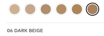 Radiant Professional Wonderlight Serum Liquid Foundation for Makeup Kit - Alternative to Bronzer Powder - Color Corrector & Under Eye Concealer - Matte Eyeshadow Base - 1.01 oz - Dark Beige (06)