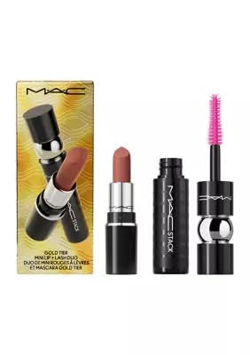 MAC Gold Tier Mini Lip + Lash Duo, 2 Piece Set