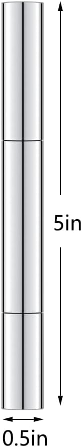 3ml Empty Nail Oil Pen with Brush, Twist Pen for Tooth Whitening, Gel Lip Gloss Container, Eyelash Growth Liquid Tube(Silver, 24 PCS)
