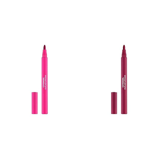 COVERGIRL Outlast Lipstain Bundle - 15 Epic & 05 All-Star Shades, Vegan Formula