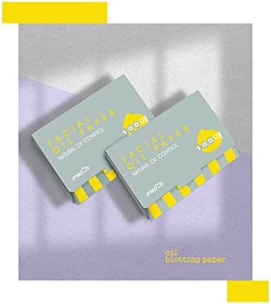 Natural Hemp Oil Blotting Paper | Korean Skincare | Absorbs Excess Sebum & Controls Shine | 100 Sheets, Large Size | Gentle on Skin, No Irritation