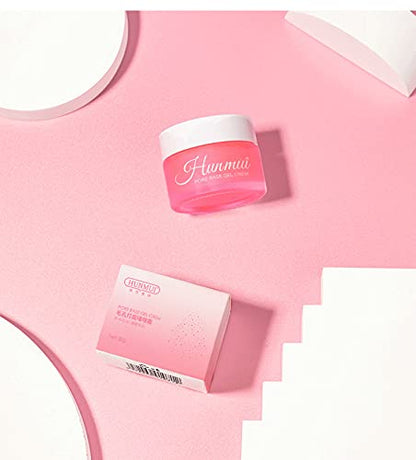 2PCS Hunmui Face Primer Pore Base Gel Cream Cover Pores Water Embellish Skin Silky Finish,Remove Oils Light Weight Primer Natural Make Up To Flawless Face Firming Moisturizers