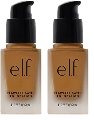 e.l.f. Flawless Finish Foundation, Lightweight & Medium Coverage, Semi-Matte Finish, Maple, 0.68 Fl Oz (20mL) (Pack of 2)