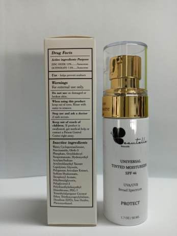 Tinted Moisturizer SPF 46. Blends naturally on all skin colors. UVA and UVB protection. 1.7 oz.