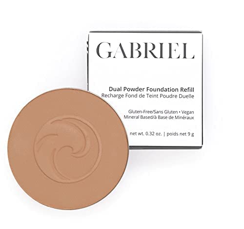 Paraben Free, Vegan, Gluten-free, Cruelty-free, Non GMO, Pressed mineral powder, (REFILL Tan Beige)