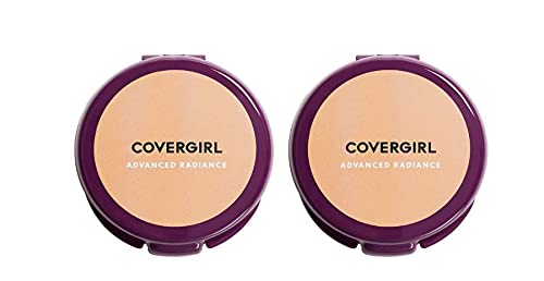COVERGIRL advanced radiance pressed powder, natural beige, pack of 2, 0.39 Ounce