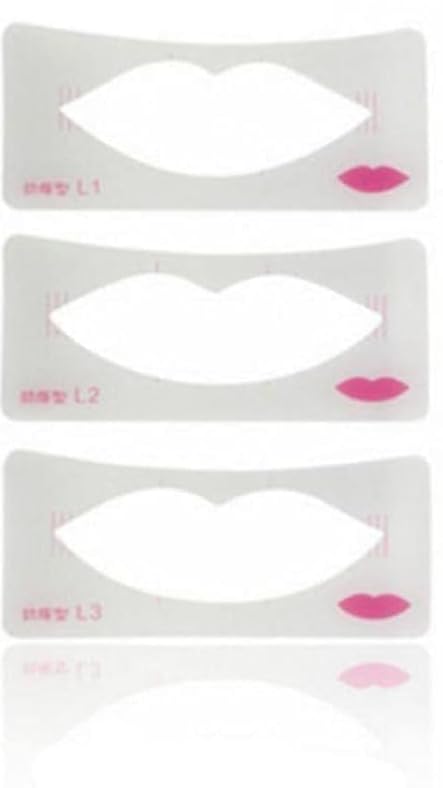 3 Pcs Lip Liner Stencils Lip Painting Template Women Lip Make Up Mold Card Beginner Cosmetic Aid Tools, Lip Liners, Makeup