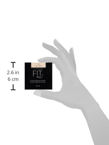 Maybelline Fit Me Loose Setting Powder, Face Powder Makeup & Finishing Powder, Light, 1 Count (Pack of 2)
