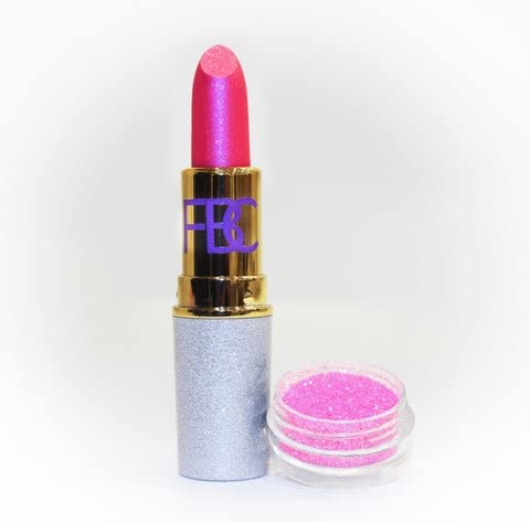 FBC Lipstick Mermaid Collection 0.79 ounces Lipstick for Women with Free Glitter - Hydrating and Lightweight with Vitamin E (Mermaid Pink)