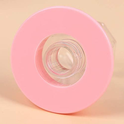 10 Pcs 8ml Pink Empty Lip Gloss Tube Bottle Diamond Ring Shape Plastic Refillable Lipgloss Tube Container Clear Lip Glaze Tube Wand Brush Lip Oil Vials DIY Cosmetic Lipstick Tube Makeup Tool