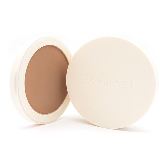 FARMASi Powder Bronzer Blush Skin Makeup, Highly Pigmented, Cushiony Formula with Nourishing Vegetable Squalene and Smooth-Satin Finish, Refreshing Moisture Boost 0.4 Fl Oz /12g -01 St. Tropez