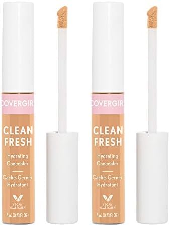 COVERGIRL Clean Fresh Hydrating Concealer, Light Medium, 0.23 Fl Ounce (Pack of 2)