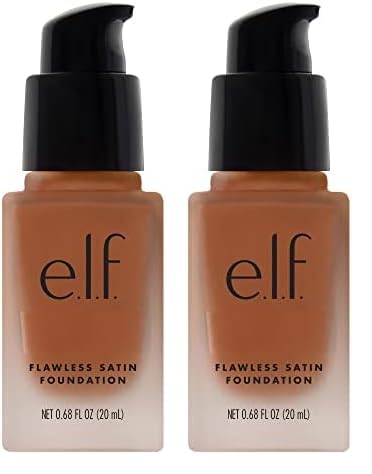 e.l.f. Flawless Finish Foundation, Lightweight & Medium Coverage, Semi-Matte Finish, Coco, 0.68 Fl Oz (20mL) (Pack of 2)