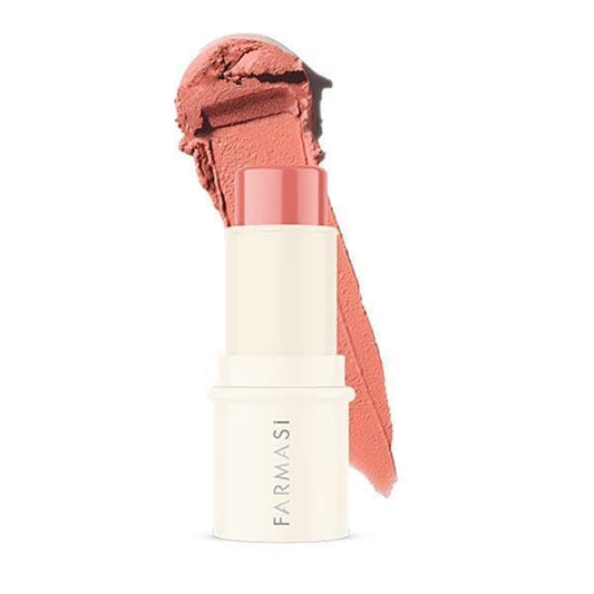 FARMASi Blush Stick, Radiant & Cheerful – Vitamin E-Infused, Comfortable Matte for Lips & Cheeks, 0.14 oz / 4 g, Joy