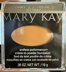 Mary Kay Creme to Powder Foundation Ivory 2 - Square Compact