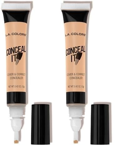 L.A. COLORS Conceal It Concealer, Light CC565 (Pack of 2)
