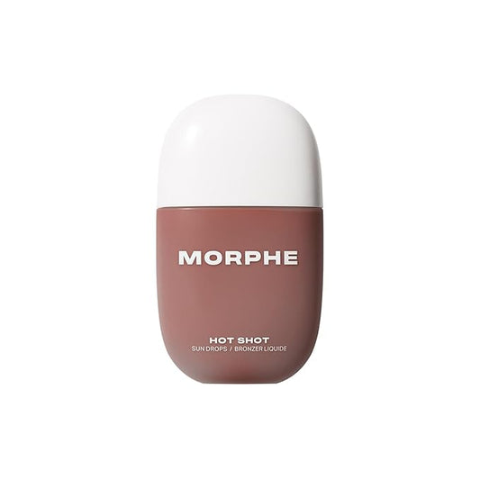 Morphe Hot Shot Sun Bronzing Drops - Waterweight Liquid Bronzer Drops with Niacinamide for Glowing Skin, Hydration & a Natural Radiant Finish - Sun Siren (1 Fl Oz)