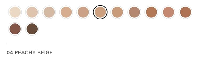 Radiant Professional Natural Fix All Day Matte Cream Foundation - Long Wear High Coverage Face Makeup Foundation With SPF 15 - Oil Free Matte Finish - For All Skin Types-1.01 oz. (04 Peachy Beige)