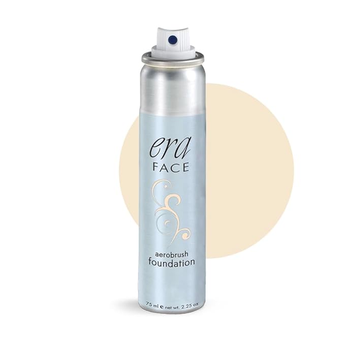 ERA Face spray makeup (R2 Ivory, 2.25 oz) - airbrush foundation, everyday, buildable, professional spray on cosmetics by Era Beauty