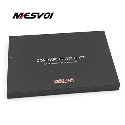 6 Color Contour Powder Kit Foundation Palette Contouring Makeup Kit Highlight Dramatically Sculpt Enhance Features (Medium)