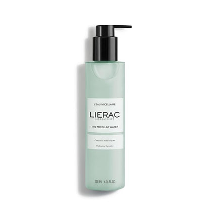 LIERAC|Micellar Water Cleanser - Gentle Makeup Remover and Cleanser with Marine Prebiotics - Cleansing Water - Ideal for Sensitive Skin - 200 ml Bottle