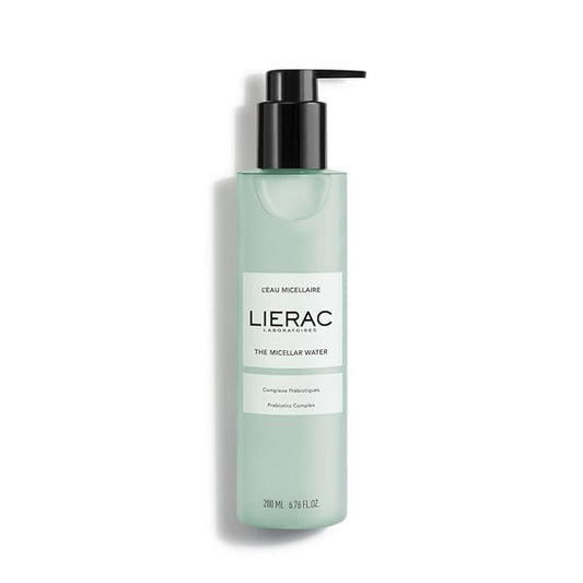 LIERAC|Micellar Water Cleanser - Gentle Makeup Remover and Cleanser with Marine Prebiotics - Cleansing Water - Ideal for Sensitive Skin - 200 ml Bottle