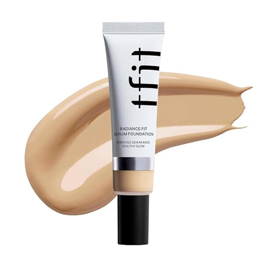 Radiance Fit Serum Foundation - Flawless Coverage, Dewy finish, Long-lasting, Lightweight, Korean Makeup,1.05 Oz. (N1.5 Suede, 1.05 Oz.)