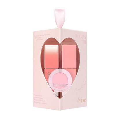 dasique Juicy Dewy Tint Duo Set #06 Rose Apple & #09 Peach Pudding | Gift Cream Blending Cheek Pink Choux