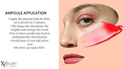 XY PROFESSIONAL Glow BLUSH Foundation Ampoule blush bb cheek color Starter Kit- BB Blush Treatment KOREA Microneedling Academy supplies PINK color