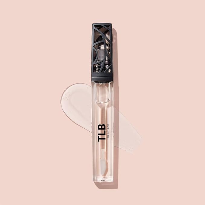 The Lip Bar Vegan Non-Sticky Lip Gloss, with Hydrating Shea Butter for a Lightweight, High Shine Finish, Minimalist - Clear